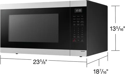 Miniatura 9 de SAMSUNG Horno de microondas para encimera de 1,9 pies cúbicos con cocción por sensor, acero inoxidable, MS19DG8500SRAA