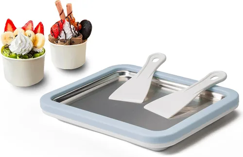 Miniatura 7 de JoyMech Máquina para hacer helados instantáneos, ideal para hacer helados suaves para servir helados, sorbete de yogur congelado, helado enrollado
