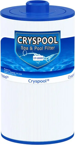 Cryspool® 08008 Filtro compatible con PCS75N, Maax Spas, 100594, C-8475, FC-3320, cartucho de filtro de spa de 75 pies cuadrados, 1 paquete
