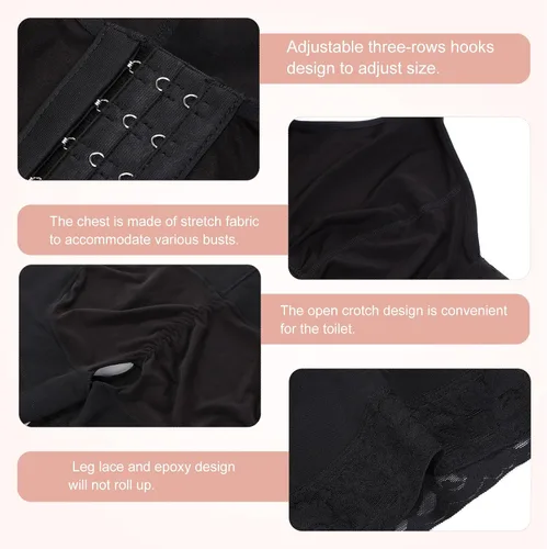 Miniatura 4 de FeelinGirl Fajas Colombianas moldeadoras para mujer, con control de abdomen, cuerpo completo, levantamiento de glúteos y muslos más delgado