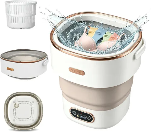 Miniatura 8 de Portable Washing Machine 20L, Foldable Mini Washer & Spin Dryer combo with 3 Modes, small laundry machine for RV, Camping, Dorm, Apartment, Travel