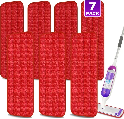 7 Almohadillas Reutilizables para Trapeador Swiffer PowerMop - MEXERRIS Almohadillas de Microfibra Húmeda para PowerMop Repuestos Lavables a Máquina