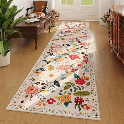 Miniatura 70 de Rugcomf Alfombra Pasillera para Pasillos Alfombra de Cocina Antideslizante 2'6'' x 8' Alfombras Pasilleras Lavables con Respaldo de Goma Alfombra
