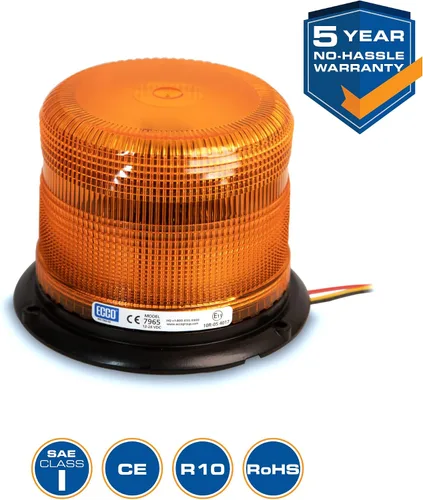 Miniatura 4 de ECCO 7965A Faro de luz LED: Pulse II, perfil bajo, 12-24V CC, 11 patrones de destellos, ámbar