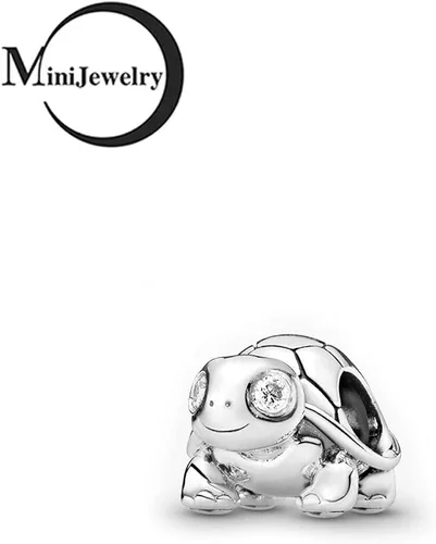 Miniatura 2 de MiniJewelry Dijes de plata de ley para mujeres y niñas, elefante, tortuga, cerdo, para pulseras de zoológico, koala, oso, erizo, dinosaurio, búho