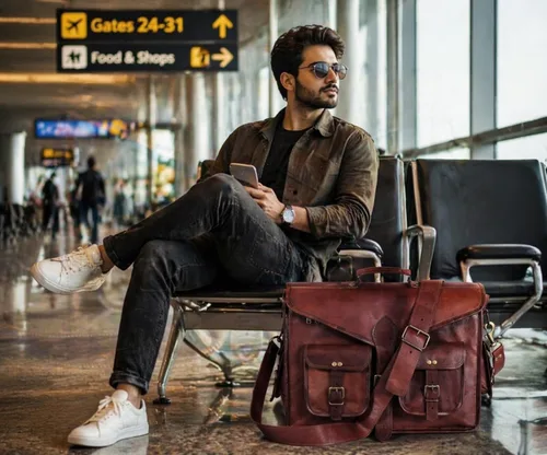 cuero Bolsa de cuero para portátil de 15 pulgadas, maletín de oficina, bolsa de viaje cruzada para hombres y mujeres, bolsa universitaria, bolsa de