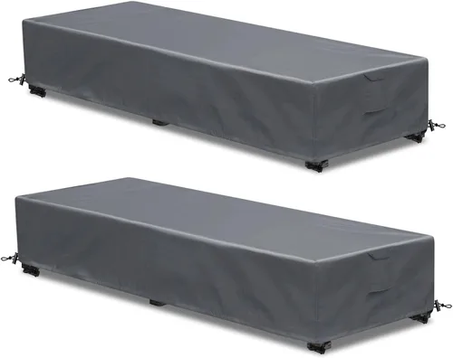 Miniatura 15 de Funda para tumbona para exteriores, 1 paquete de fundas para sillas de patio, impermeables, 600D, material resistente a la intemperie, protección