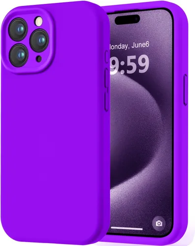 Miniatura 92 de LOVE 3000 Compatible con Funda para iPhone 15, [Cámara de Cobertura Completa de Silicona Suave] [Protección contra Caídas de 8 pies], Forro de Negro