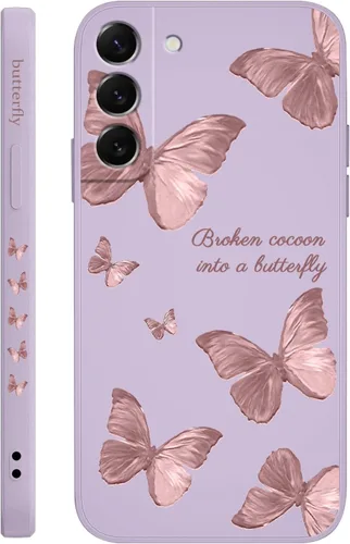 Miniatura 8 de LEECG para Samsung Galaxy S22 Plus, funda de silicona suave con diseños de flores de moda, protector contra caídas y antihuellas para Samsung S22