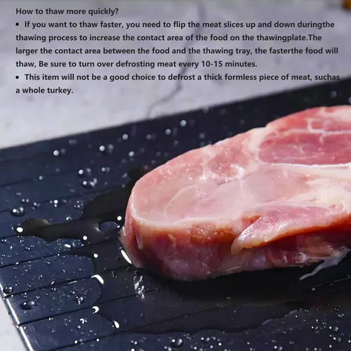 Miniatura 4 de Bandeja de descongelación para carne congelada forma rápida y segura de descongelar alimentos de gran tamaño descongelar platos descongelados por