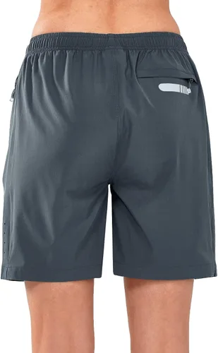 Miniatura 45 de NORTHYARD Pantalones cortos deportivos de senderismo para mujer, de secado rápido, ligeros, para gimnasio, entrenamiento, con 3 bolsillos