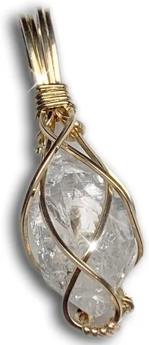 Miniatura 10 de 66 necklace pendant gemstones choose from moldavite, citrine, or herkimer diamond