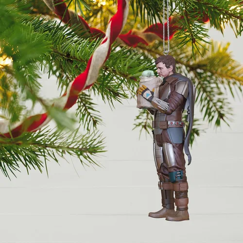 Miniatura 6 de Hallmark Keepsake Adorno de Navidad 2022, Star Wars: The Mandalorian te veré de nuevo