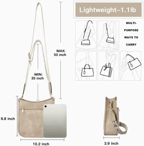 Miniatura 3 de Telena Monederos cruzados para mujer, de piel vegana, de moda, con correa ajustable para guitarra