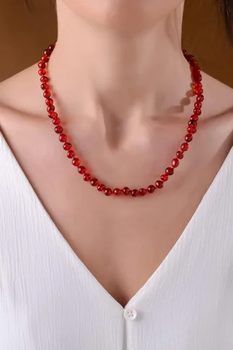 Miniatura 9 de Amber Necklace for Women - HandMade Baltic Jewelry for Adult - 18 inch - 100% Genuine