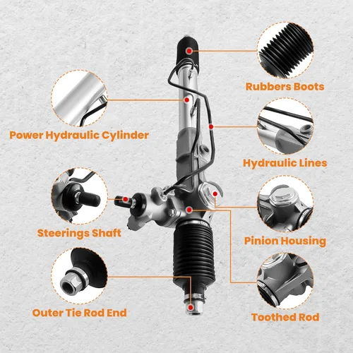 Miniatura 3 de Conjunto de cremallera y piñón de dirección asistida para Toyota Tacoma 1998-2004 4WD 2.7L 3.4L / 2WD 2.7L / 2WD Pre-runner 3.4L, para Toyota