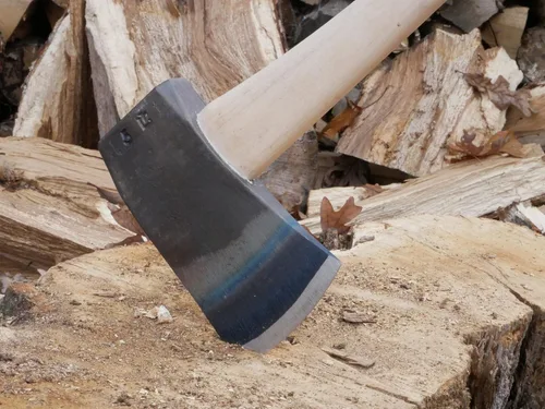 Miniatura 2 de Hacha de caída de una sola broca COUNCIL TOOL - Hacha de división de 5 libras con mango recto de madera de 28" y cabeza de acero forjado - SU50D28S
