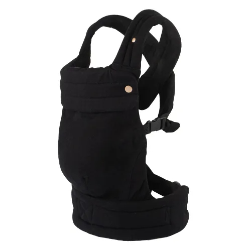 Miniatura 10 de Portabebés ergonómico para recién nacidos a niños pequeños, ligero y transpirable, de algodón, para comodidad con manos libres (blanco hueso)