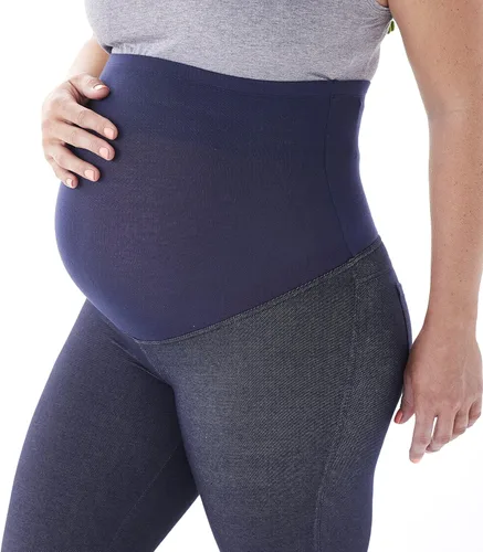 Miniatura 3 de No Nonsense Leggings de mezclilla sintética de maternidad Expantech para mujer