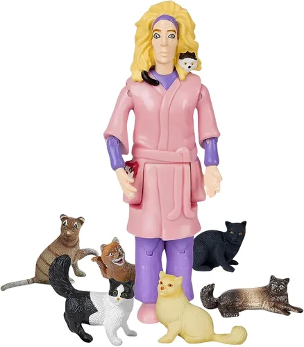 Miniatura 3 de Accoutrements Crazy Cat Lady Figura de acción multicolor, 8 pulgadas