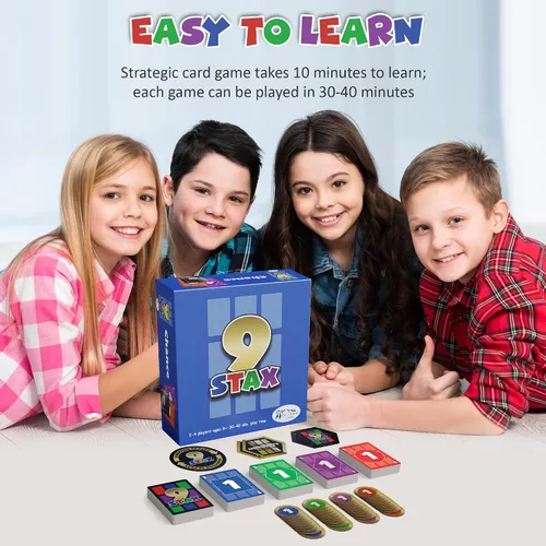 Miniatura 9 de Juego de cartas – Juego de cartas familiar – Diversión para niños, adolescentes y adultos – Ideal para 2 – 4 jugadores – para noche de juegos, noche