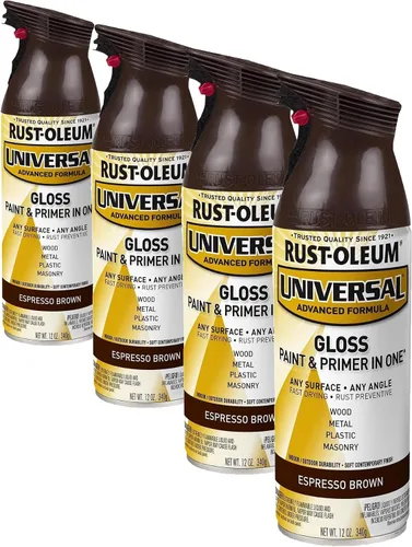 Miniatura 33 de Rust-Oleum 245197 Pintura en aerosol universal para todas las superficies, 12 onzas, negro satinado