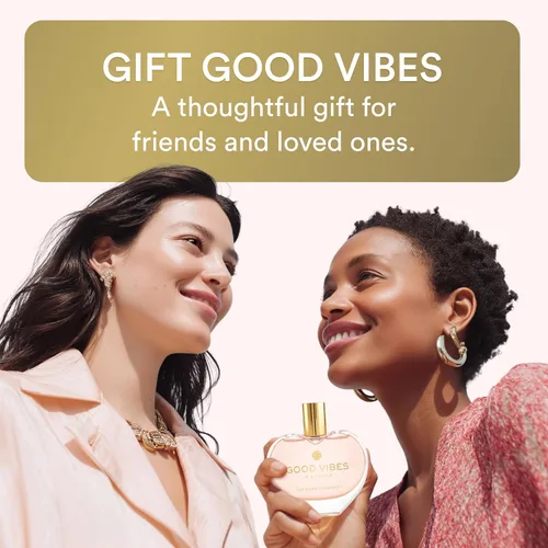 Miniatura 5 de GOOD VIBES - Perfume en botella para mujer, Eau de Parfum floral afrutado con frambuesa, bayas y vainilla, perfume dulce para todos los días