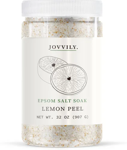 Miniatura 5 de Jovvily Sal de Epsom con hoja de eucalipto y aceite de eucalipto, solución de remojo, aroma calmante (2 libras)