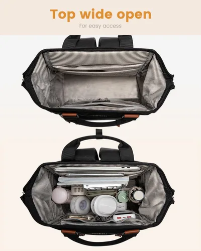 Miniatura 3 de LOVEVOOK - Mochila para laptop, para viaje de trabajo, bolso de enfermera, profesor, médico, viajero, para computadora de negocios, mochila 1