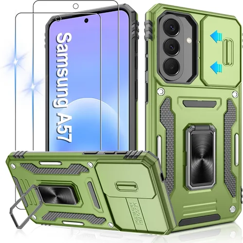 Miniatura 191 de Gritup para Samsung Galaxy S22 Funda con protectores de pantalla HD de 2 paquetes y cubierta deslizante para la cámara, protección contra caídas