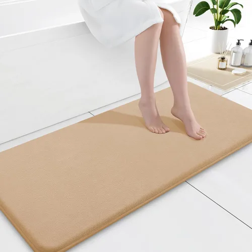 Miniatura 11 de Smiry Tapetes de Baño de Espuma Viscoelástica 36 x 24 pulgadas, Tapetes de Baño Extra Suaves y Absorbentes, Alfombra Antideslizante Lavable