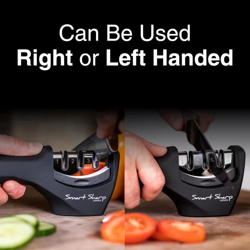 Miniatura 6 de Lantana Smart Sharp - Afilador manual profesional de 3 etapas para afilar cuchillos de cocina, piedra de cerámica, placas de carburo de tungsteno