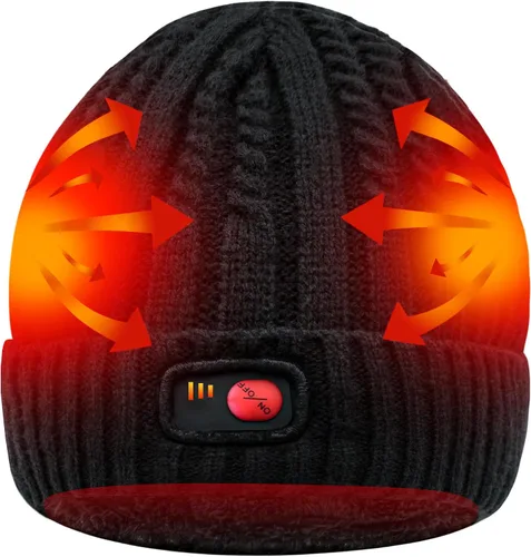 Miniatura 13 de Svpro Gorro con calefacción a batería - Gorro de invierno cálido recargable
