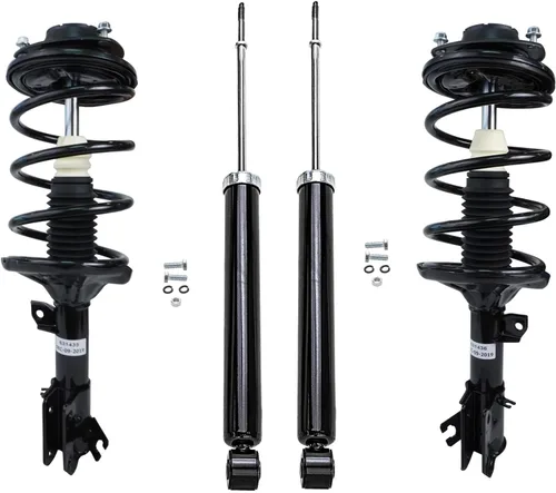 Miniatura 55 de Detroit Axle - Puntales y Amortiguadores para Chevy Traverse Buick Enclave GMC Acadia Saturn Outlook 2007-2012, 2 puntales delanteros con resorte