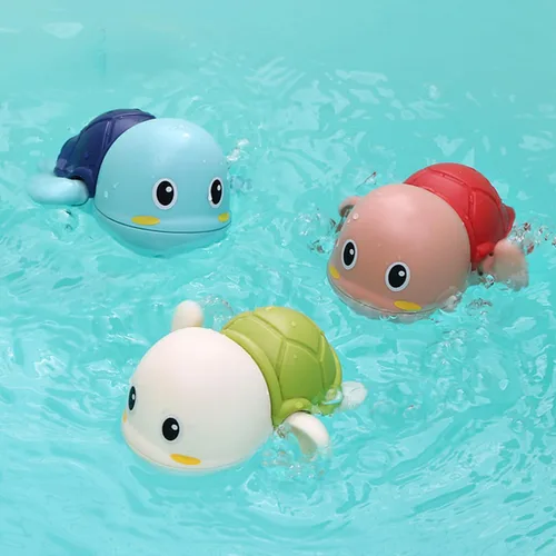 Miniatura 4 de SEPHIX Juguetes de Baño para Niños Pequeños de 1 a 3 años, Lindos Juguetes de Tortuga Nadadora para Niños de 1 a 2 años, Juguetes de Piscina