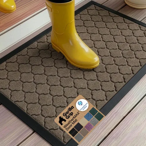 Miniatura 108 de Gorilla Grip - Tapete WeatherMax todoterreno 100% impermeable, caucho natural, resistente a manchas y decoloración, perfil bajo, interior y Grafito