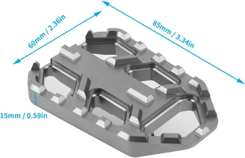 Miniatura 6 de Reposapiés ancho para motocicleta, pedales de aleación de aluminio aptos para DL650 DL1000 VSTROM/pedal de descanso para accesorios de motocicleta