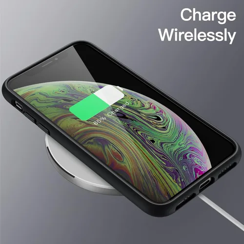 Miniatura 6 de JETech Funda de silicona para iPhone X, iPhone Xs, 5.8 pulgadas, suave al tacto, funda protectora de cuerpo completo, a prueba de golpes con forro