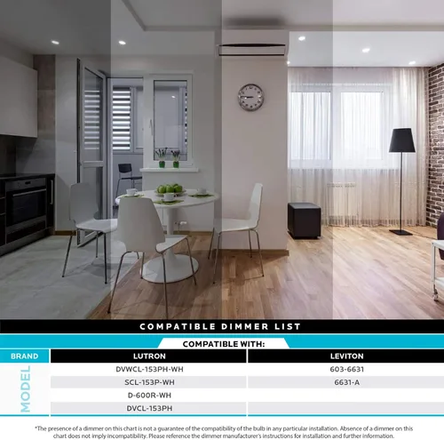 Miniatura 6 de LUXRITE Paquete de 4 bombillas LED PAR20, equivalente a 50 W, blanco suave de 3000 K, foco LED regulable, para interiores y exteriores, 7 W, 500