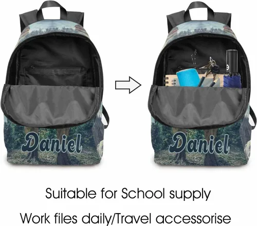 Miniatura 142 de Texto personalizado Elefante desgaste gafas mochila mochila mochila casual Daypack bolsa para mamá niñas, color86-4, Mochilas Daypack