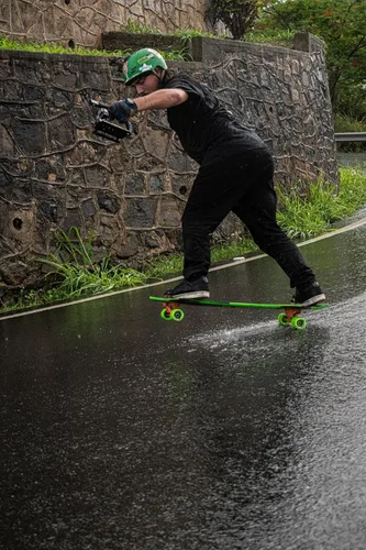 Miniatura 4 de Moonshine Manufacturing Monopatín Longboard, Crucero de estilo libre, construcción impermeable y de madera, monopatín de crucero y tablas