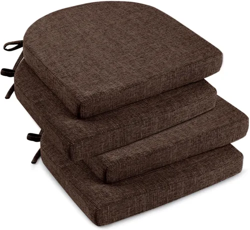 Miniatura 28 de downluxe Cojines para sillas de interior para sillas de comedor, almohadillas de espuma texturizadas suaves y cómodas para sillas de cocina