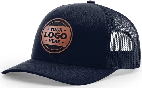 Miniatura 18 de Sombrero de parche de cuero de camionero personalizado grabado con láser