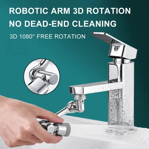 Miniatura 5 de Extensor de grifo de 1080° para lavabo de baño, aireador extensor de grifo giratorio, accesorio de grifo giratorio, aireador de grifo giratorio