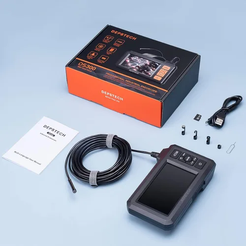 Miniatura 8 de DEPSTECH - Endoscopio industrial de 5.5 mm, cámara de inspección de boroscopio digital HD 1080P con pantalla de 4.3 pulgadas, cámara serpiente