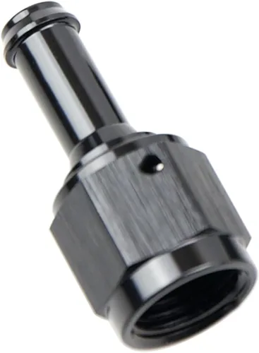 Miniatura 23 de Recta 6AN hembra giratoria a 1/4 "empuje en manguera adaptador de montaje de púas aluminio negro