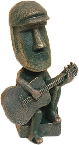 Miniatura 6 de LifExquisite - Estatua de isla de Pascua, figura de té Moai para decoración del hogar y la oficina, tomar té