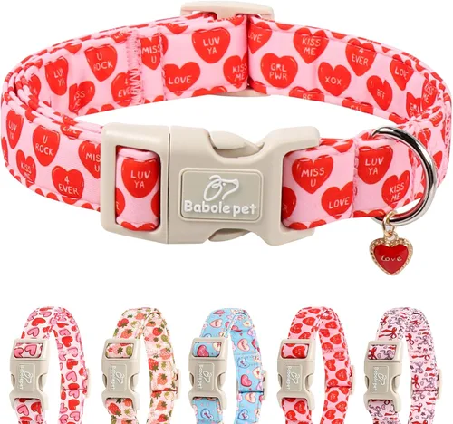 Miniatura 62 de Collar de otoño para perro, lindo collar de cachorro con hojas de otoño, ligero, cómodo, ajustable, para mascotas pequeñas, medianas y grandes