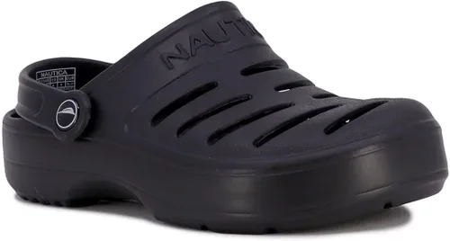 Nautica Zuecos para hombre, sandalias deportivas deportivas, sin cordones con correa trasera ajustable, (zapatos de aguapantuflas peludas) River Edge