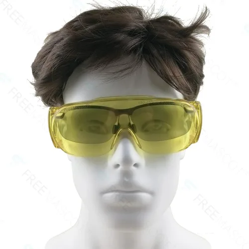 Miniatura 5 de FreeMascot OD 6+ 190nm-450nm/10600nm longitud de onda UV/azul/CO2 gafas de seguridad láser para 275nm, 380nm, 405nm, 445nm, 10.6um CO2, 10600nm